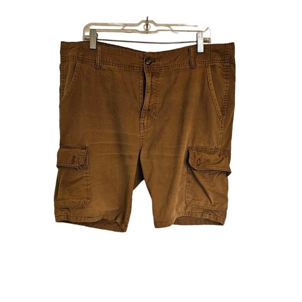 BKC Original Cargo Shorts Size 38 Tan 100%cotton‎ utility
